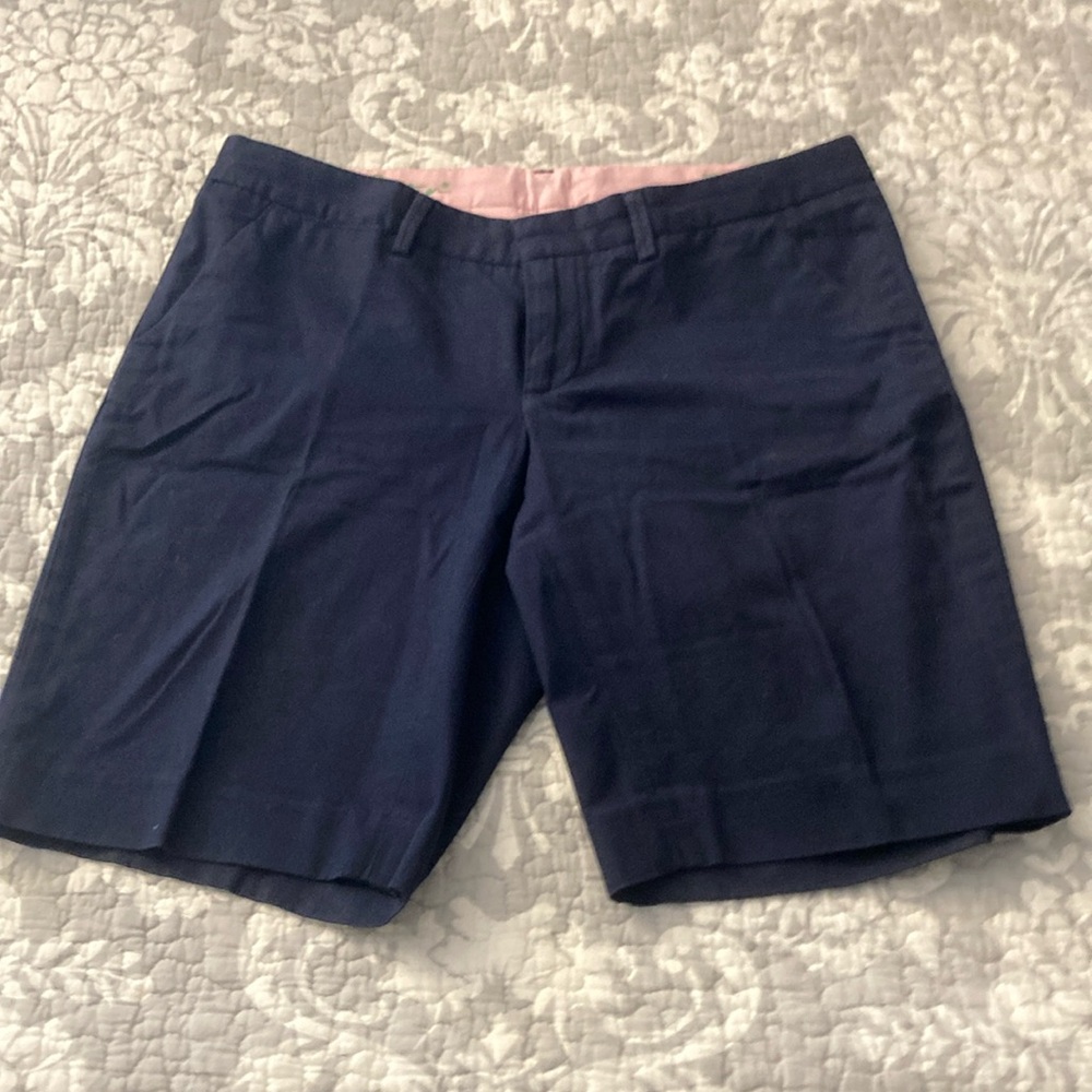 Lilly Pulitzer Navy Blue Avenue Shorts